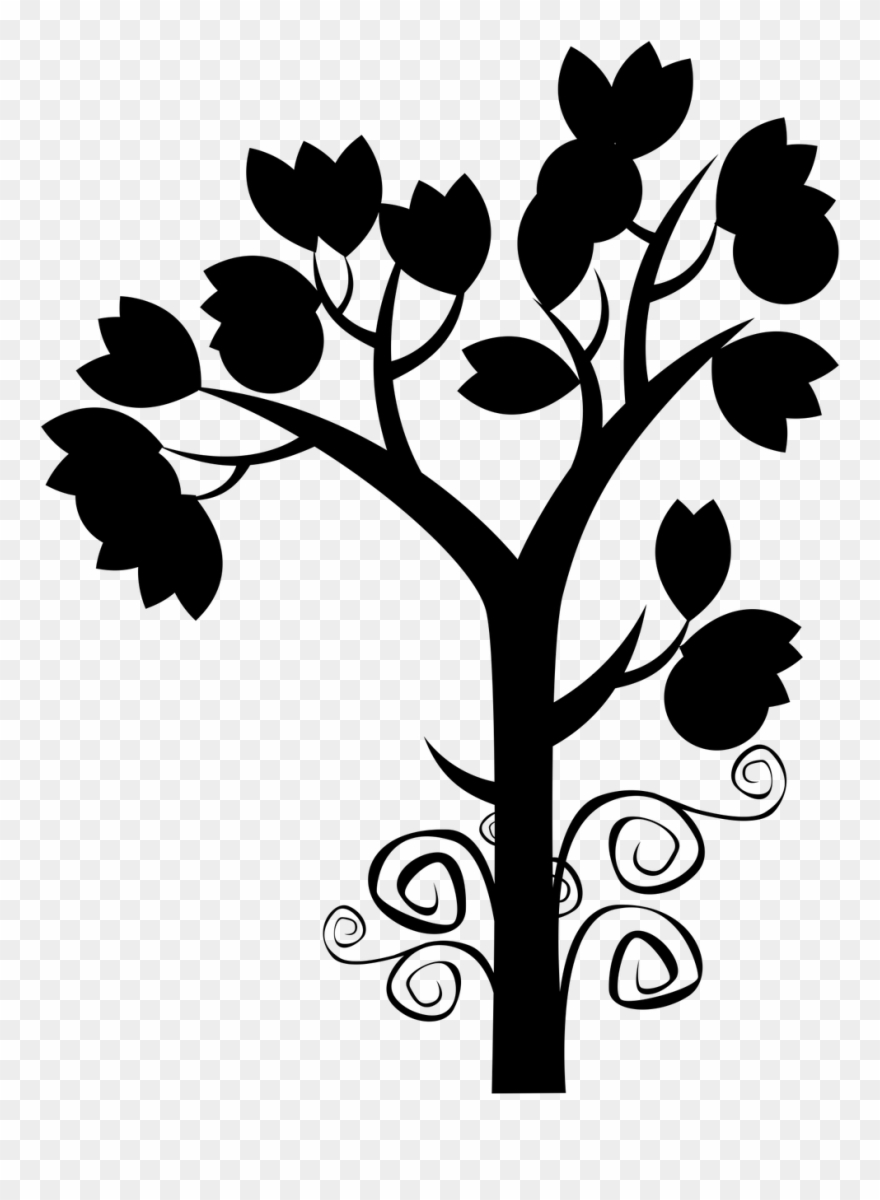 Decorative Tree Decor - Tree Doodles Png Clipart