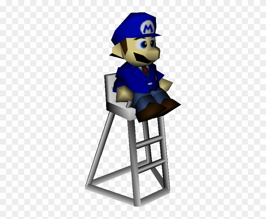Download Zip Archive - Mario Tennis 64 Blue Mario Clipart