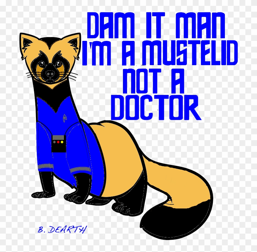 Ferret Trek /im A Mustelid - Ferret Trek Shower Curtain Clipart