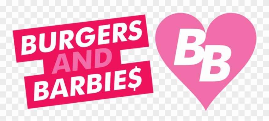 Pink Barbie Logo Head - Graphic Design Clipart