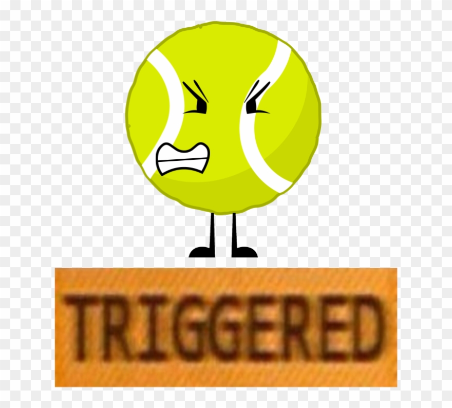 Tennis Ball Clipart Bfb - Triggered Meme Maker - Png Download