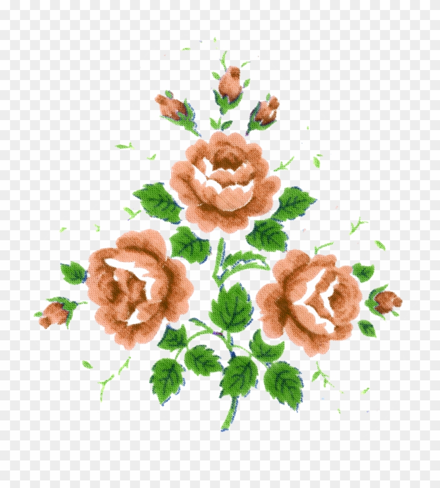 [showmyads] - Vintage Flowers Teal Clipart