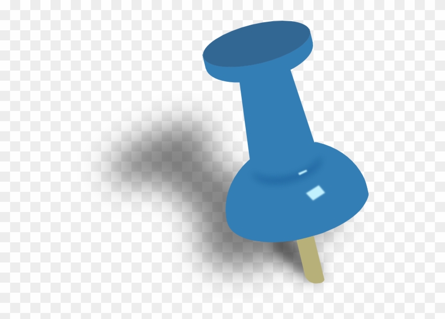 Pin Clip Art At Clkercom Vector Online Royalty Free - Push Pin Clipart - Png Download