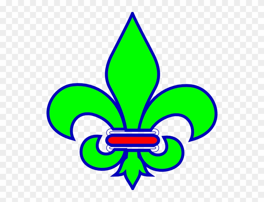 Blue And Green Logo Clip Art At Clker Com Vector Clip - Fleur De Lis Clipart - Png Download