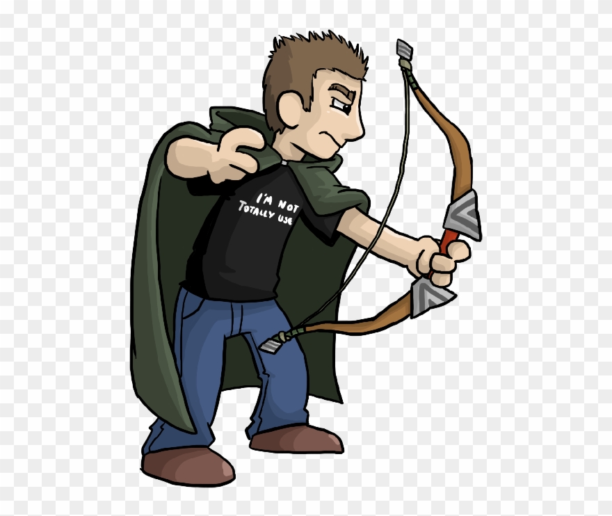 It S Me It S Me And I M A Badass Archer I M Even Wielding - Cartoon Clipart