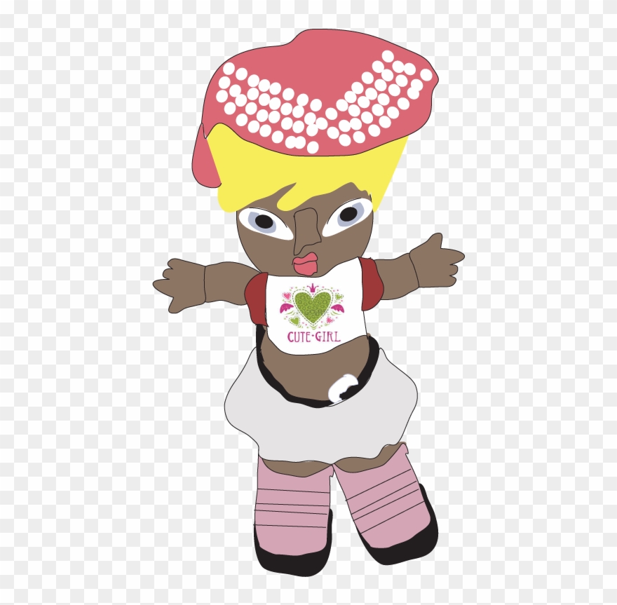 Personable, Feminine, Womens Clothing T-shirt Design - Cartoon Clipart