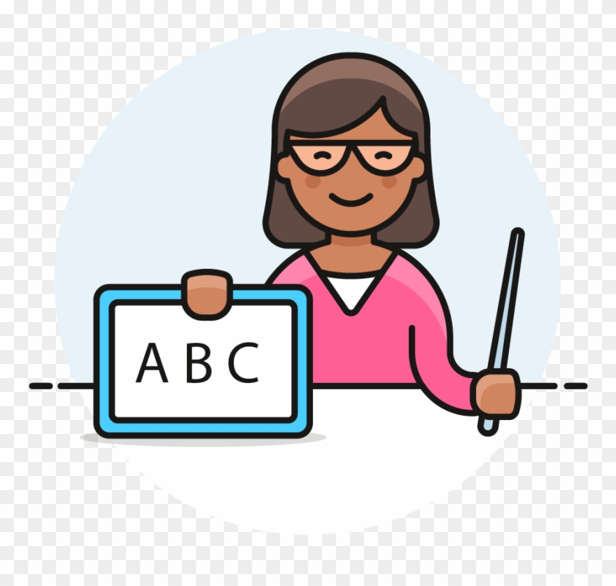 35 Teacher Female African American - African American Teacher Png Cartoon Clipart