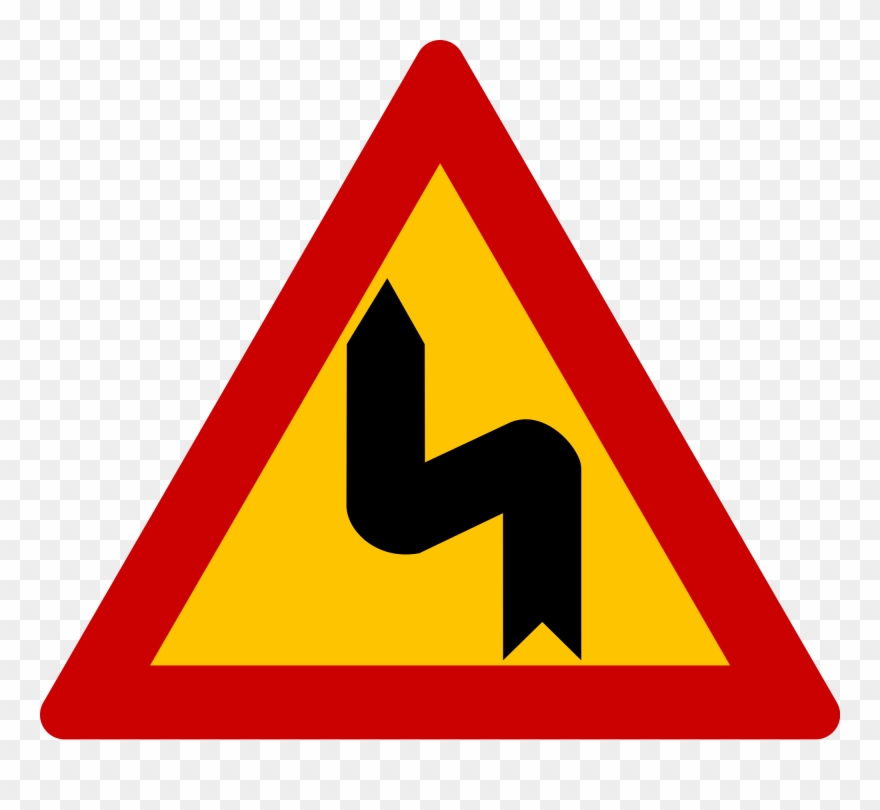 Traffic Sign Gr - Dangerous Curve Traffic Sign Clipart