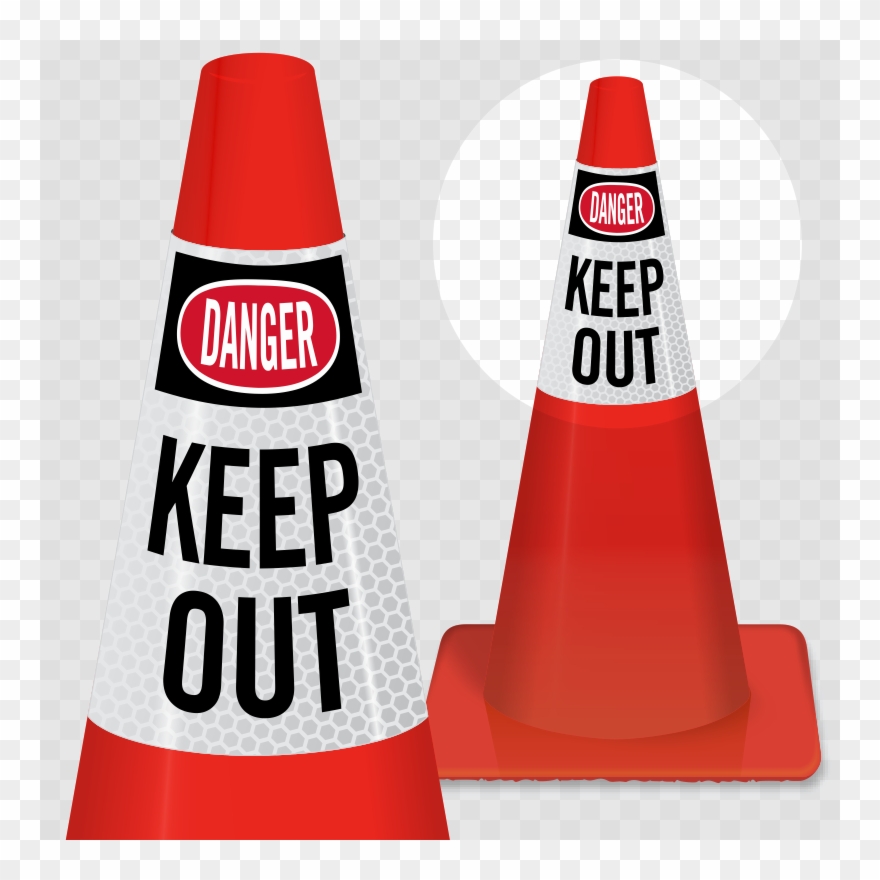 Danger Keep Out Cone Collar Clipart (2144015) PinClipart