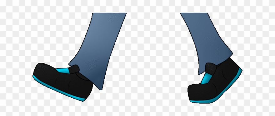 Clipart Walking Leg Walking - Walking Feet Animated Gif - Png Download