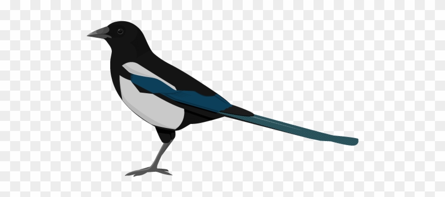 Magpie Illustration Hello Kitty Christmas Clip Art - Png Download