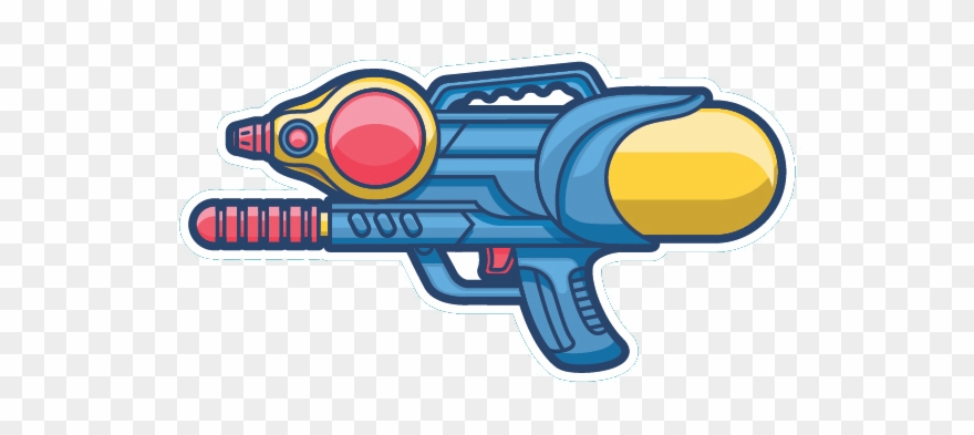 Water Gun Designer Clip Transprent - Clip Art - Png Download