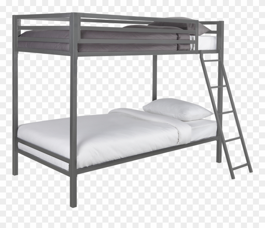 Mainstays Premium Twin Over Twin Metal Bunk Bed, Multiple - Rod Iron Double Bed Clipart