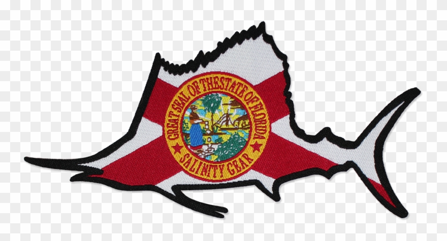Florida Sailfish Patch - Florida Clipart