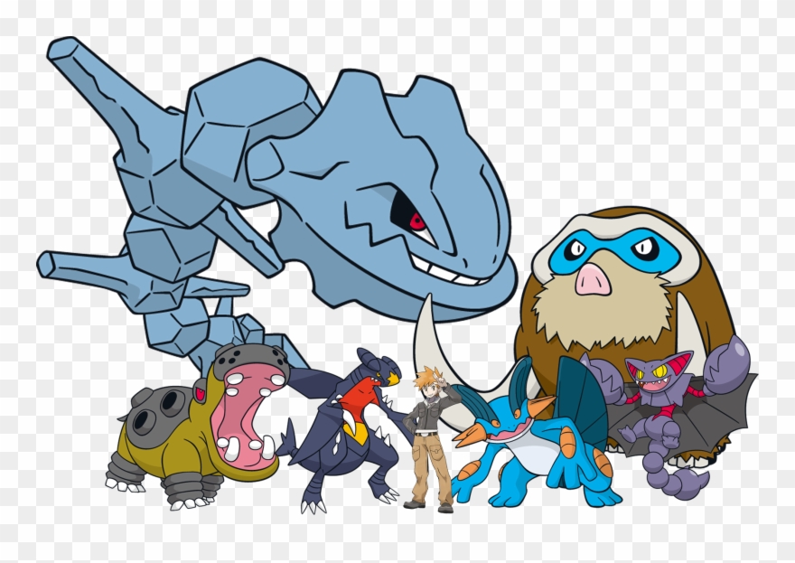 Ground Type Gym Leader Biggest Team Award Goes To Steelix - Ground Type Pokemon Gym Leaders Clipart