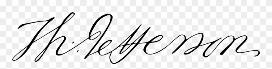 Thomas Jefferson's Signature2 Clipart
