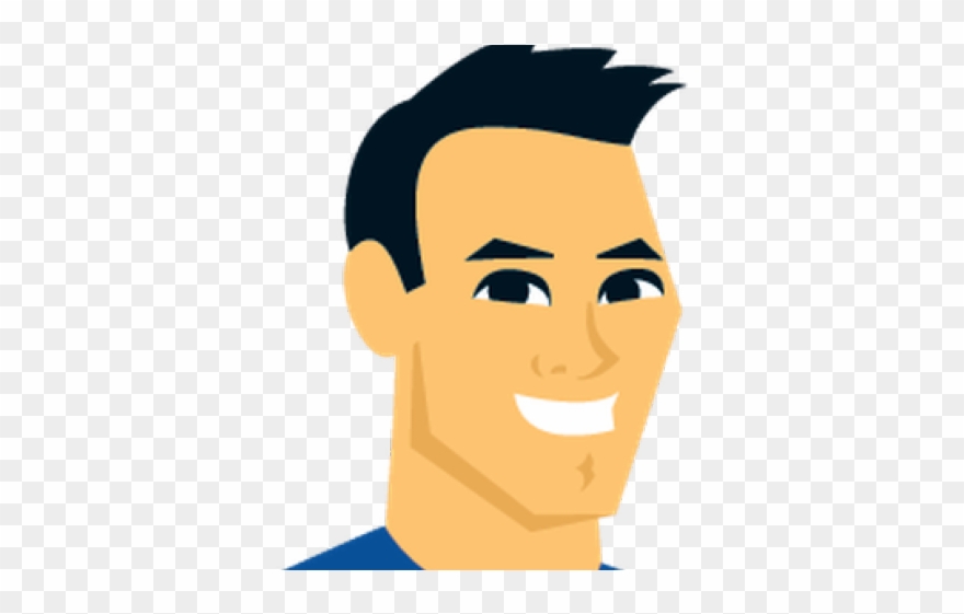 Portrait Clipart Cool Man - Cartoon - Png Download