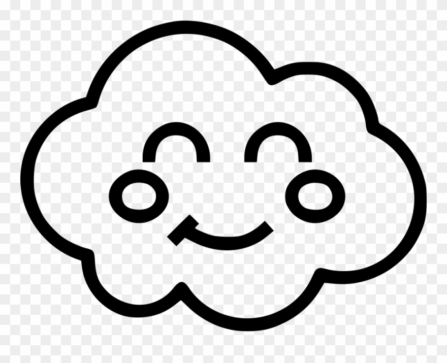 Cloud Clipart Face - Happy Face Png Transparent Png