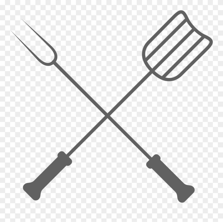 Utensils - Bbq Bar Metal Sign Clipart