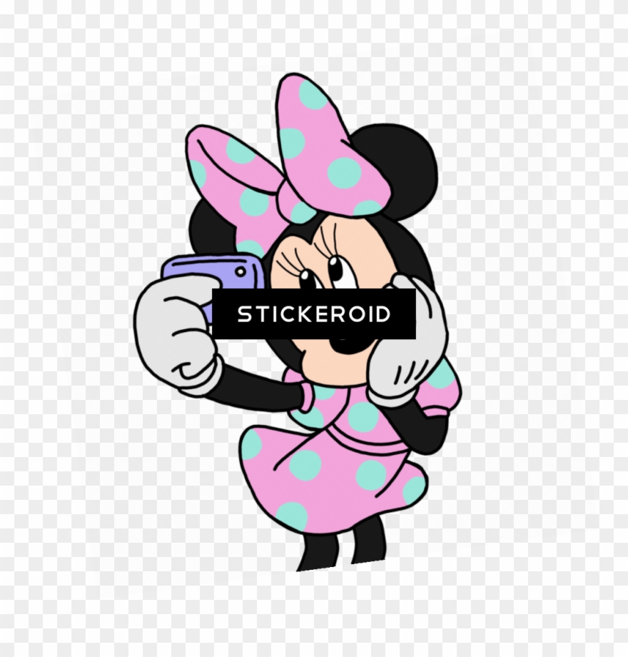 Mickey Minnie Mouse Selfie Clipart