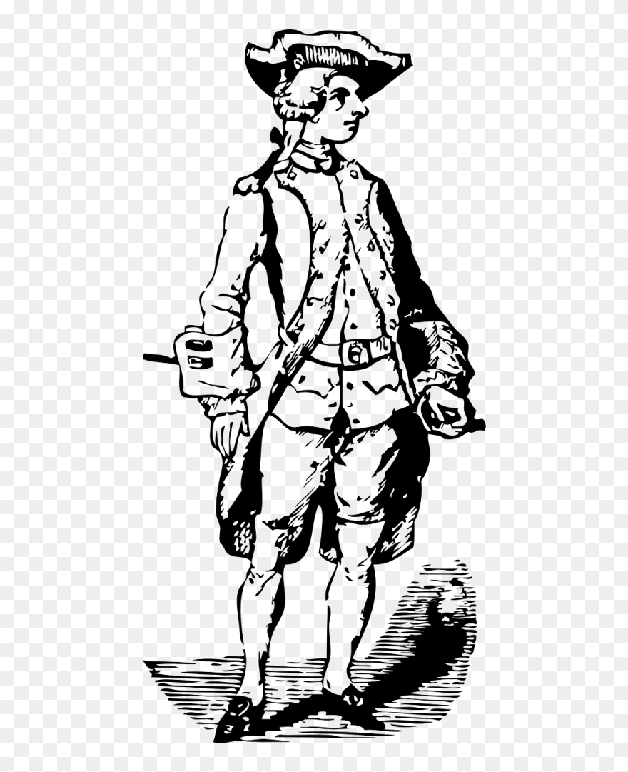 British Armymen - Revolutionary War Drawing Clipart