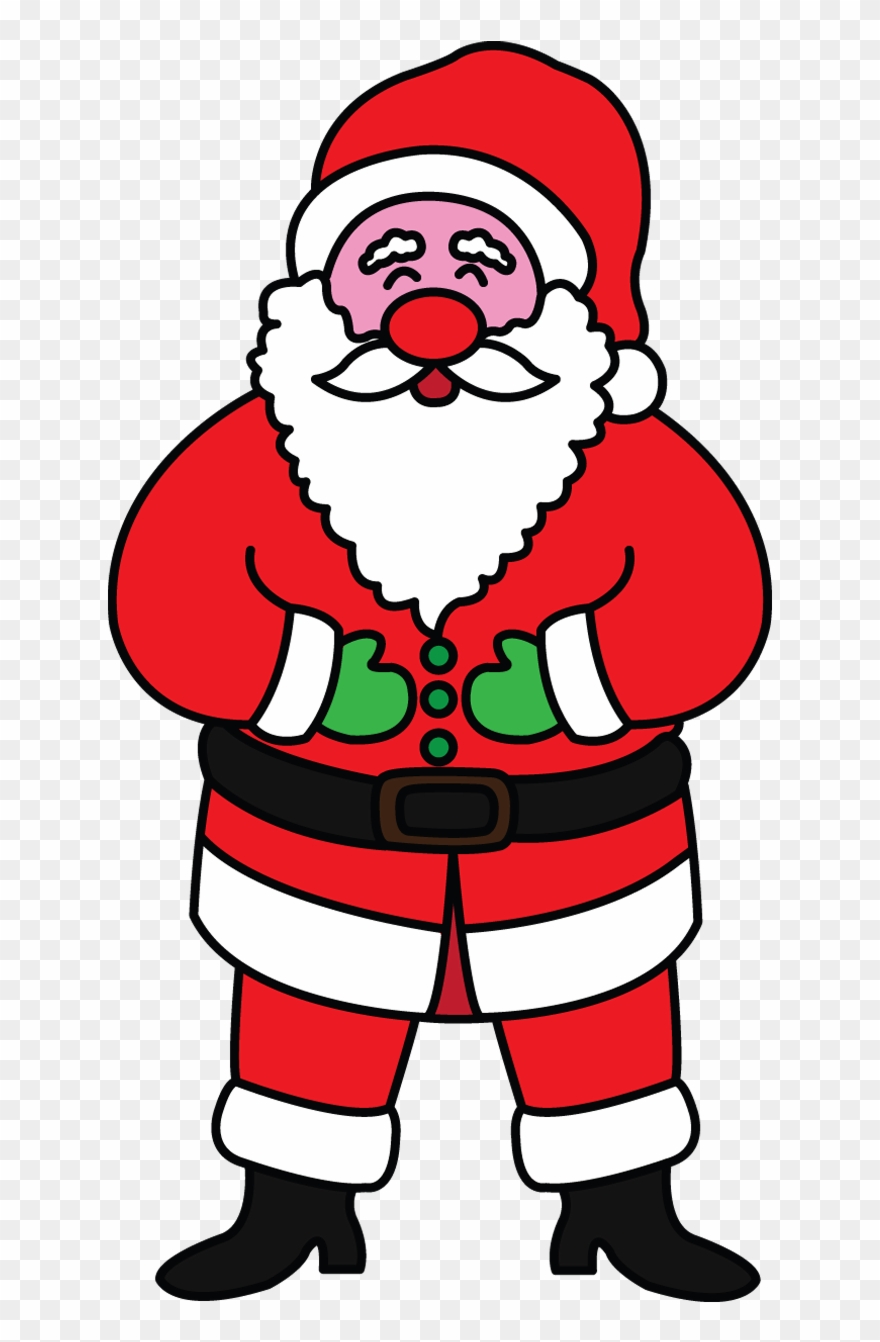 Clip Library Library How To Draw Celebrities Ideas - Santa Claus Picture To Draw - Png Download
