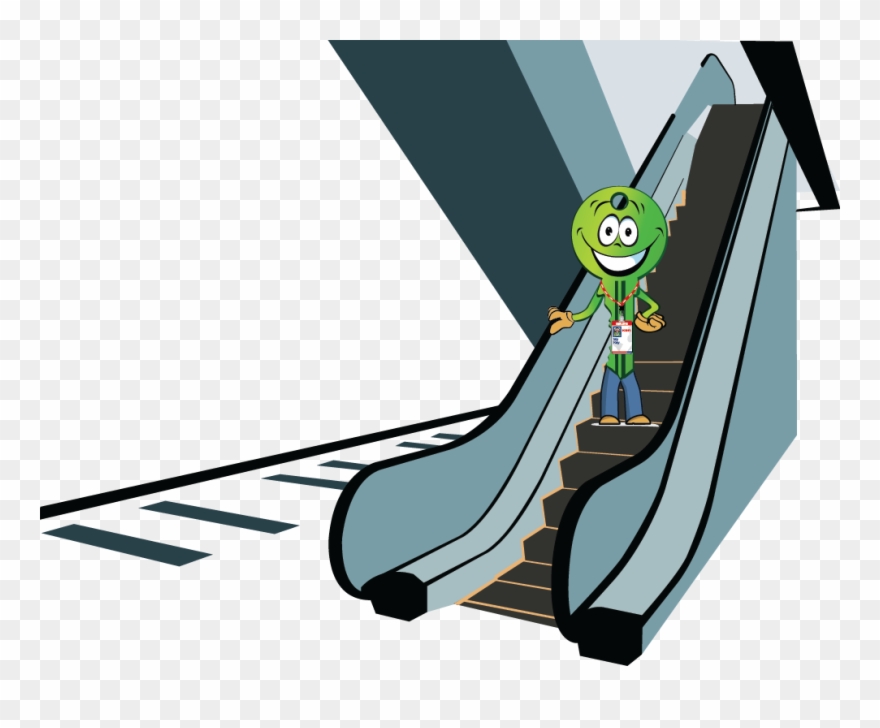 Stairs/escalator - Illustration Clipart