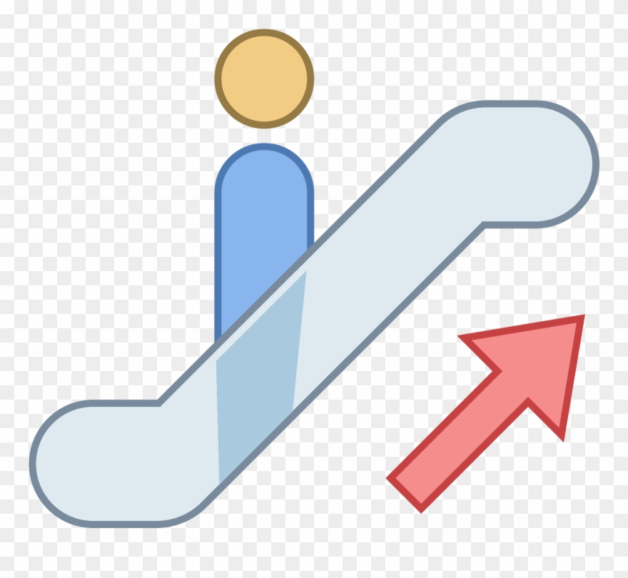 Escalator Up Icon - Icon Clipart