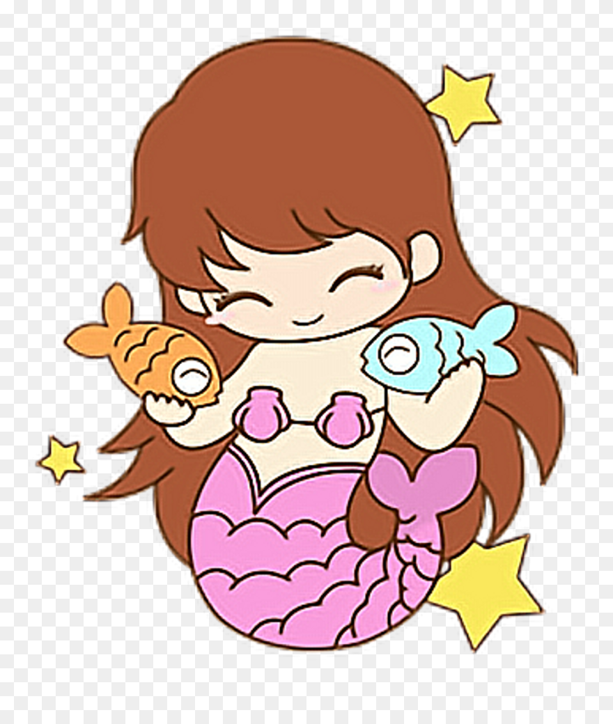Cute Pisces Constellation Star Fish Fishes Mermaid - Sgvegancommunity Clipart