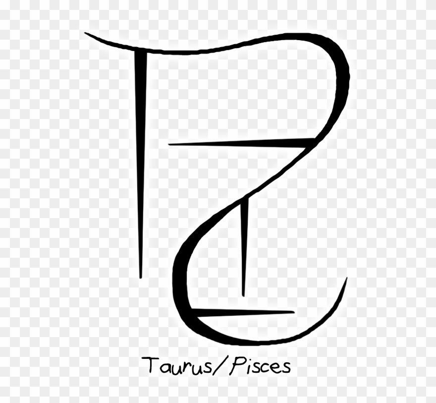 “taurus/pisces” Sigil Requested By Anonymous - Astrological Sign Clipart
