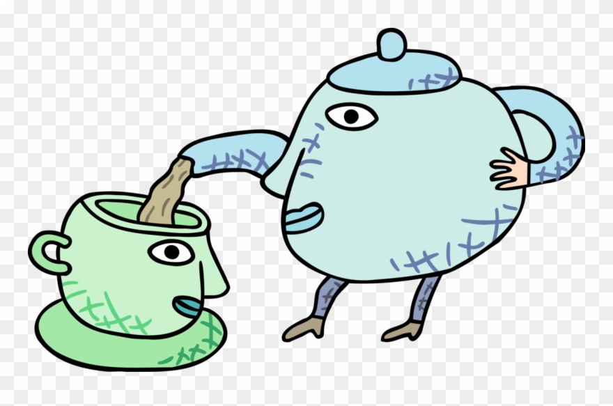 Vector Illustration Of Coffee Time Coffee Pot Pouring Clipart