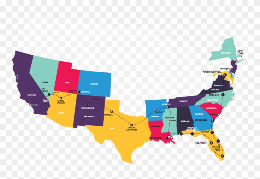 Grandsouthern Map V3 - Map Clipart