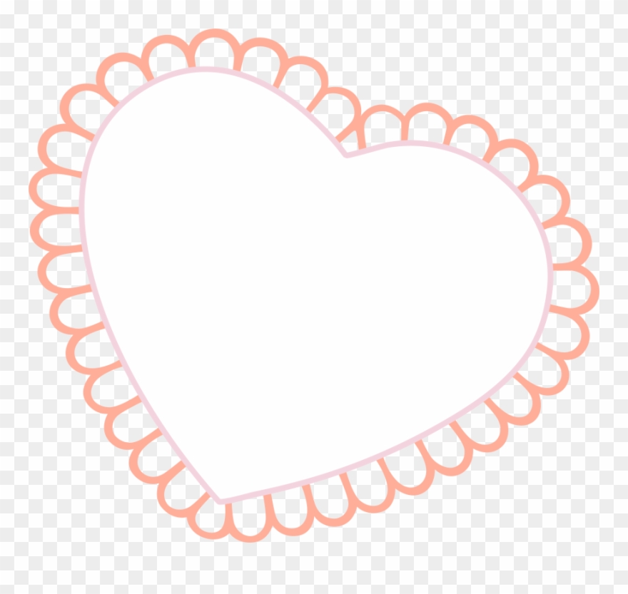 Border Transprent Png Free Download Pink Heartshaped - Tenderling Design Clipart
