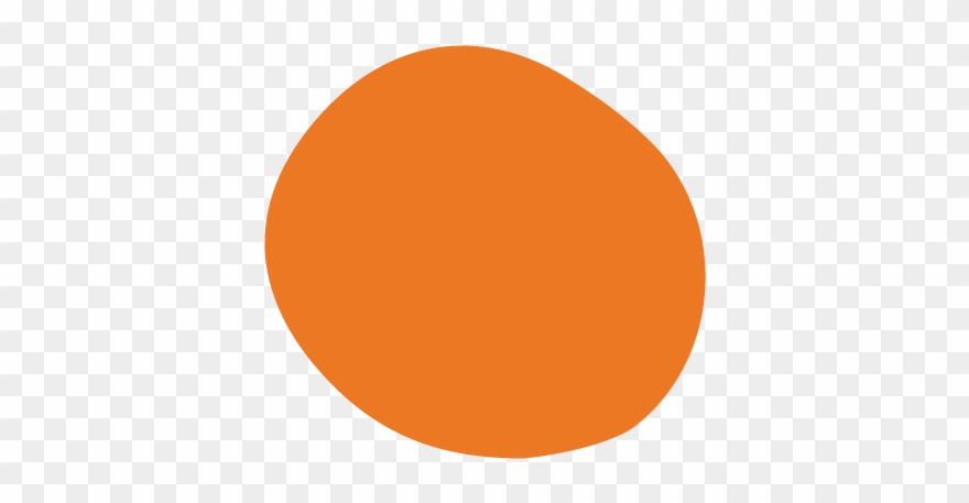 Slidetext Left - Orangener Kreis Png Clipart