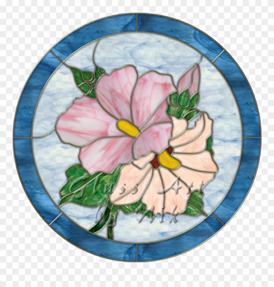 Stained Glass Art By Nik "hibiscus" Digital Stained Clipart