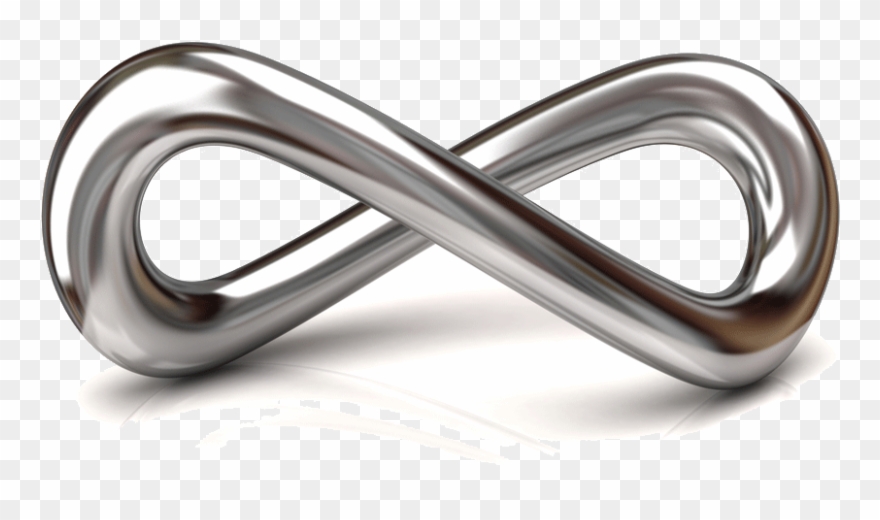 Infinity Clipart Infinite - Infinity Symbol Silver Png Transparent Png