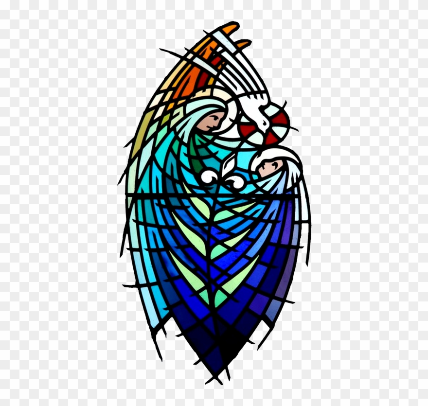 The Annunciation Stained Glass Window - Stained Glass Clipart