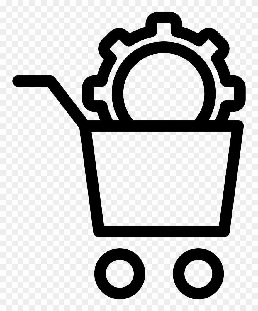 Shopping Basket Configuration Outline Interface Symbol - Símbolo De Compras Clipart