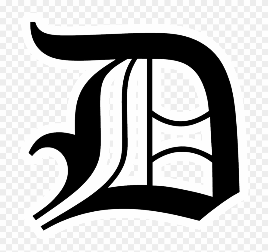 Daleville Broncos - D Old English Clipart
