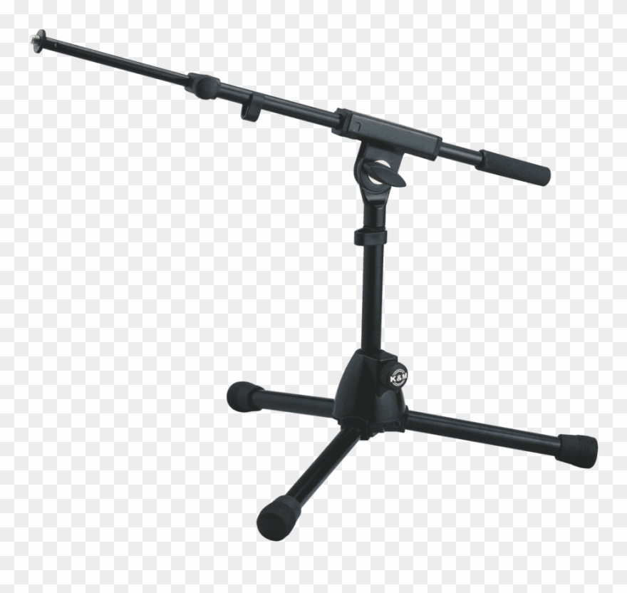 Pied Mic Bas Perche Telesc - K&m 25950 Microphone Stand, Black Clipart