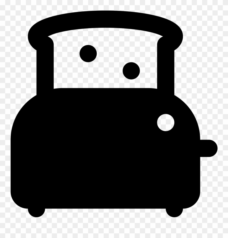 This Icon Represents A Toaster - Cartoon Clipart