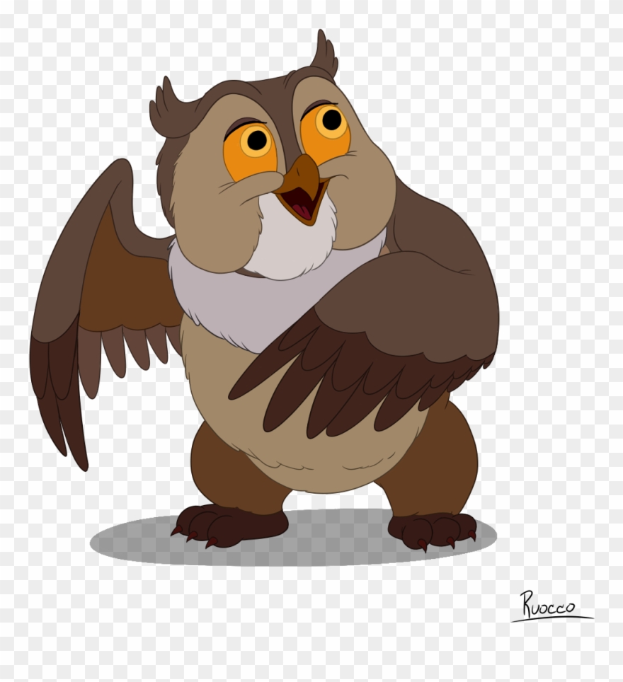 Friend Owl From Bambi - Transparent Owl Bambi Png Clipart