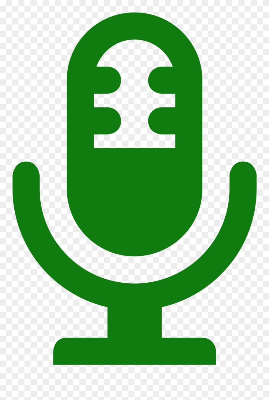 Buzzing Sound Icons - Green Mic Icon Png Clipart