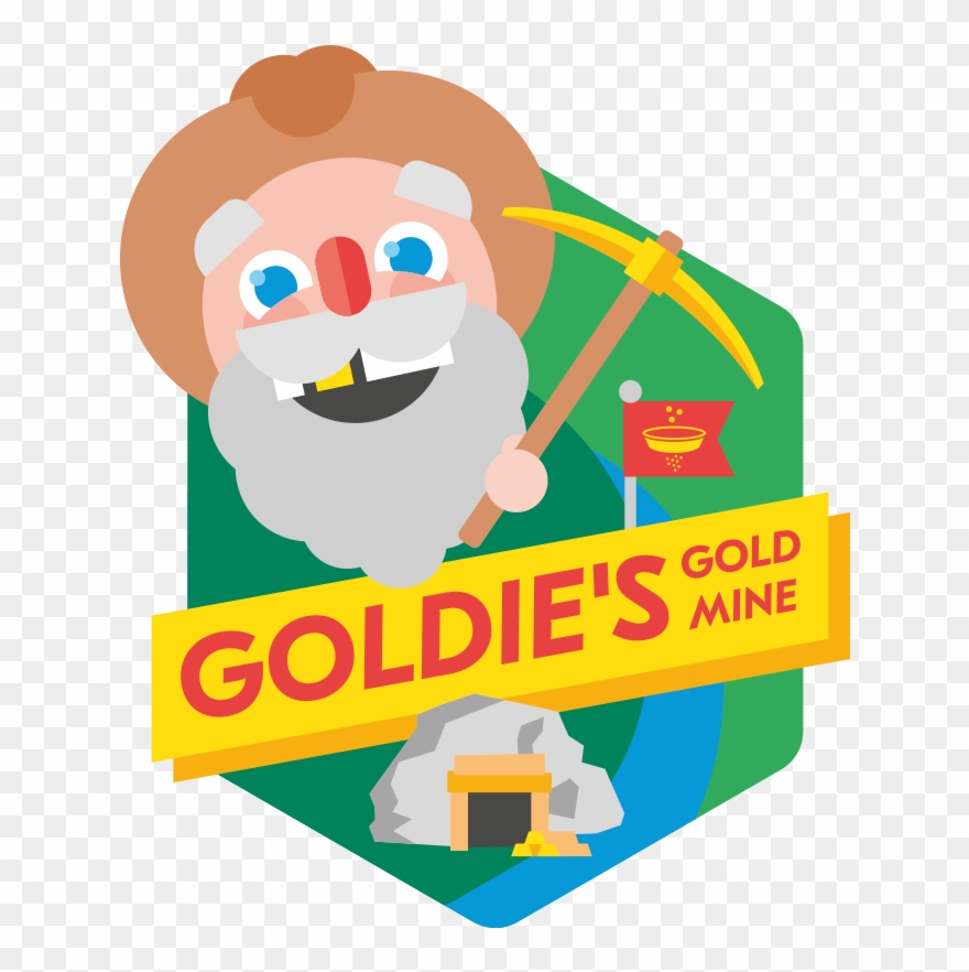 Search For Treasure As You Gold Pan At Goldie's - Gold Clipart