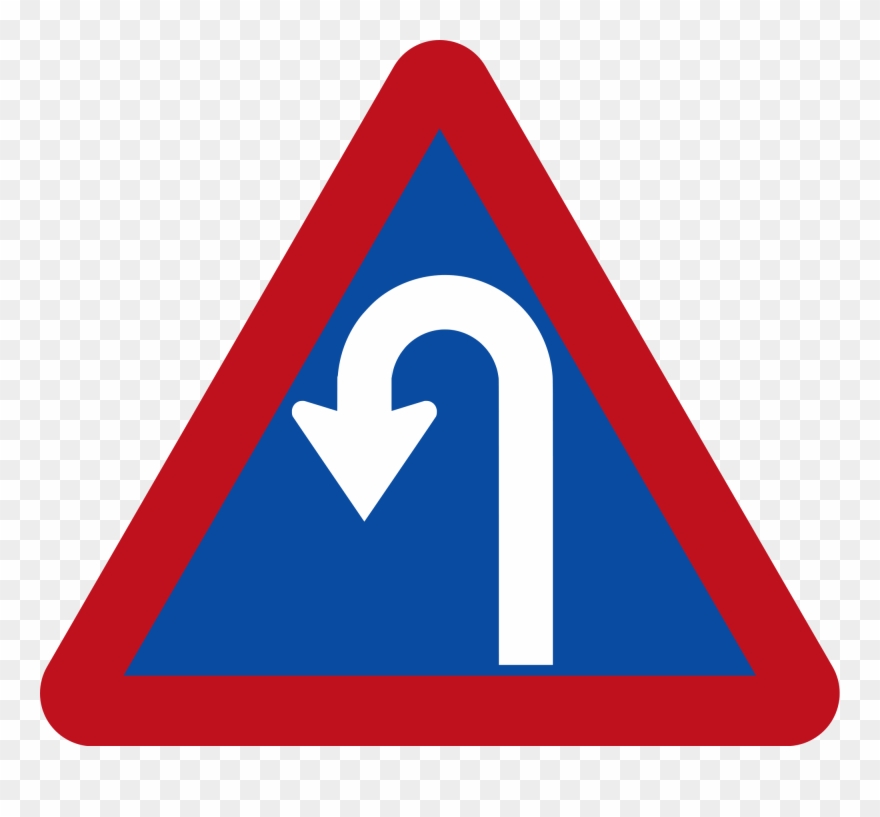Hairpin Turn To Left - Hairpin Turn Clipart