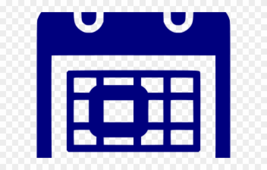 Calendar Icons Dark Blue - Calendar Icon Red Png Clipart