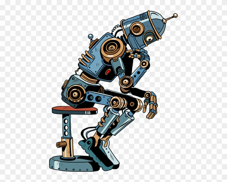 Robotics Workshops, Summer Robotics Camps - Robot Thinking Clipart Png Transparent Png