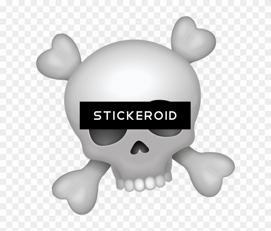 Pirate Skull Emoji - Emoji Clipart