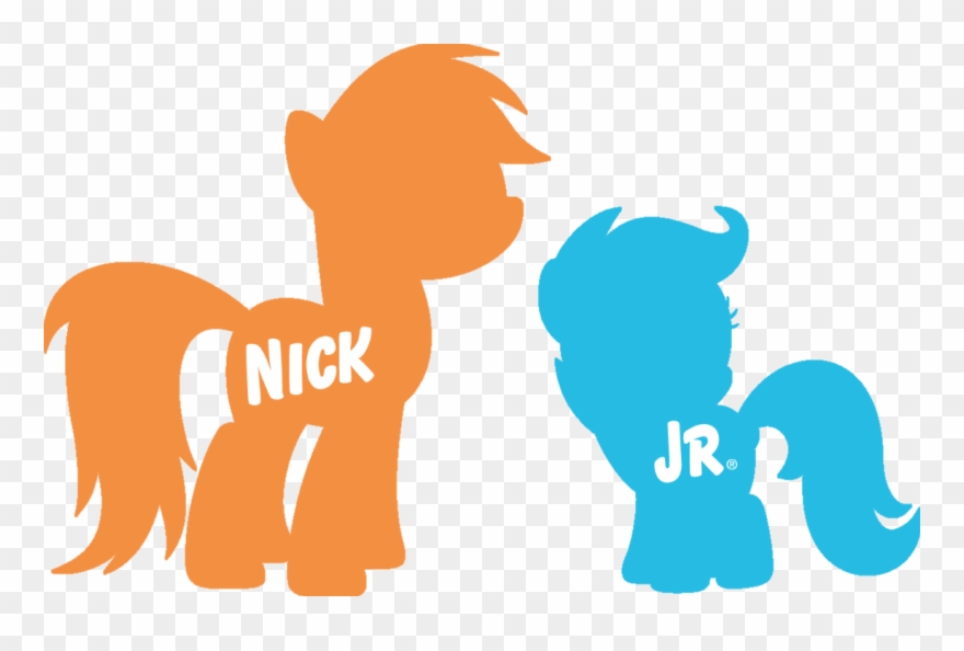 Derpibooru Exclusive, Edit, Logo Parody, Mirrored, - Nick Jr Pony Logo Clipart
