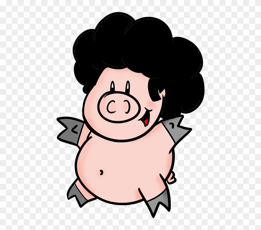 Posted Image - Peppa Pig With An Afro Clipart